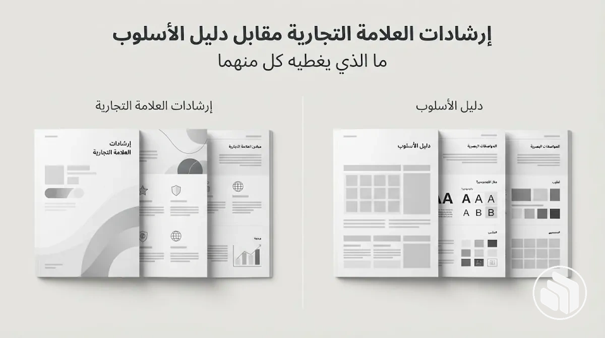 مقارنة بين إرشادات العلامة التجارية ودليل الأسلوب