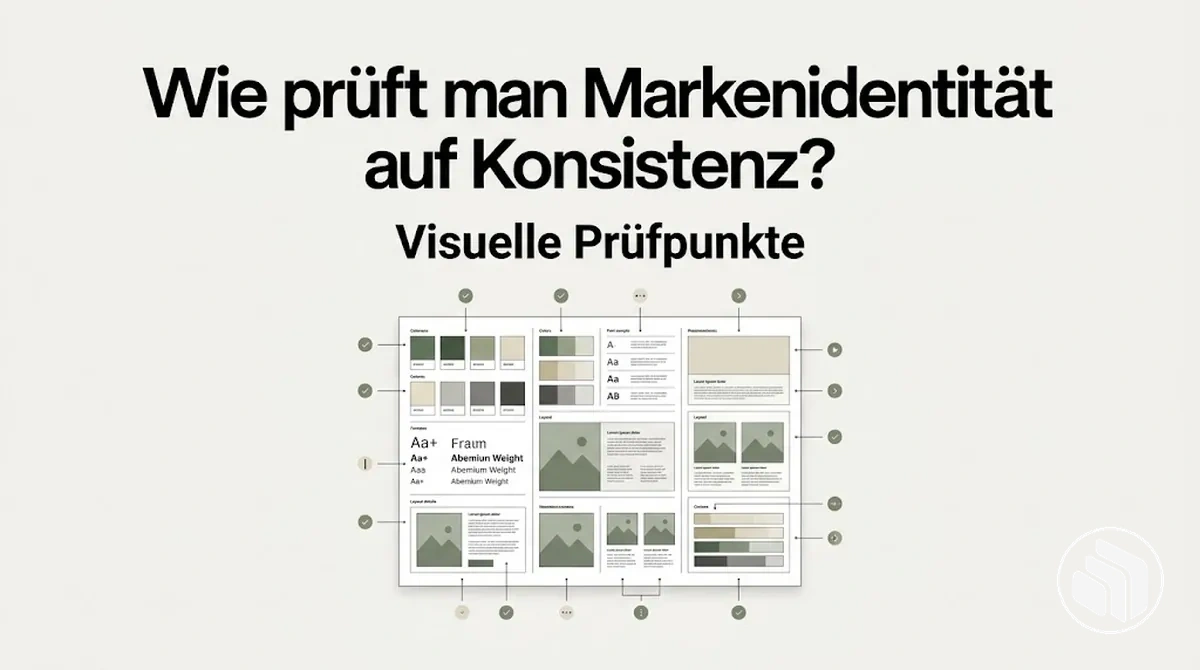 Konsistenzprüfung der Markenidentität mit visuellen Prüfpunkten