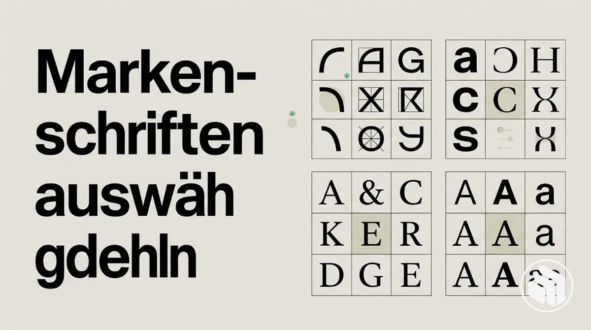 Beispiele für die Auswahl von Markenschriften für eine visuelle Identität