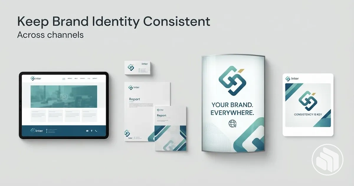 Consistent brand identity applied across multiple channels