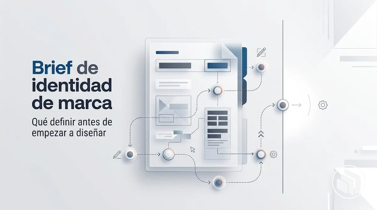Brief de identidad de marca con las decisiones clave previas al diseño