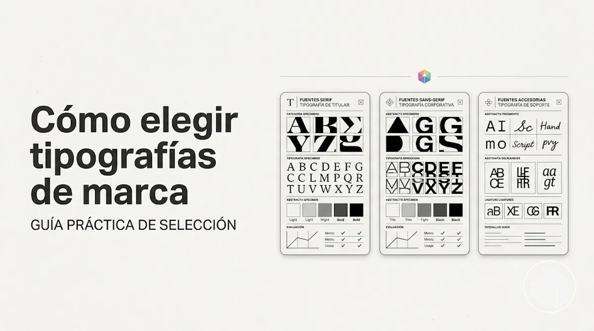 Ejemplos de selección de tipografías de marca para una identidad visual