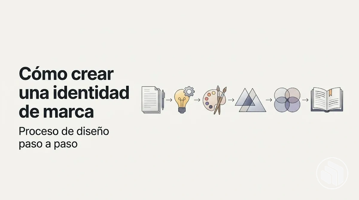 Proceso paso a paso de diseño de identidad de marca desde la planificación hasta las directrices