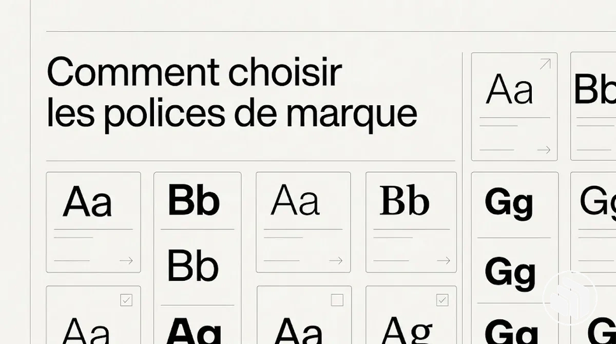 Exemples de sélection de polices de marque pour une identité visuelle