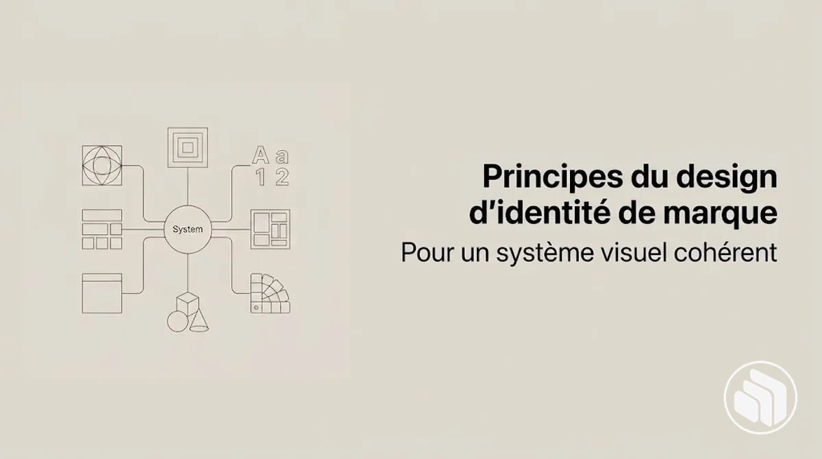 Repr&eacute;sentation des principes qui structurent un syst&egrave;me d&rsquo;identit&eacute; de marque coh&eacute;rent