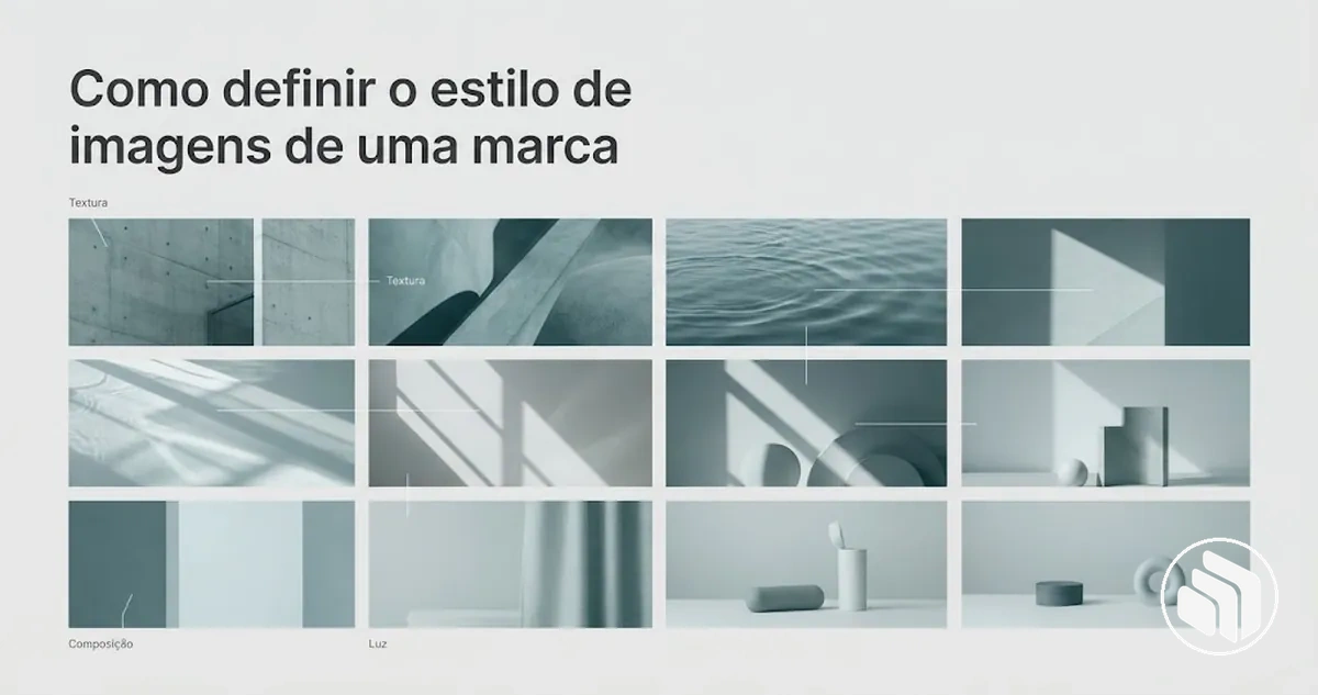 Estilo de imagens da marca com direção fotográfica e visual consistente