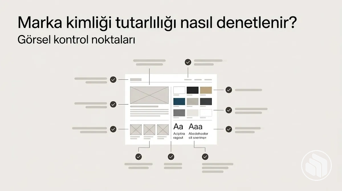 Görsel kontrol noktalarıyla marka kimliği tutarlılığı denetimi