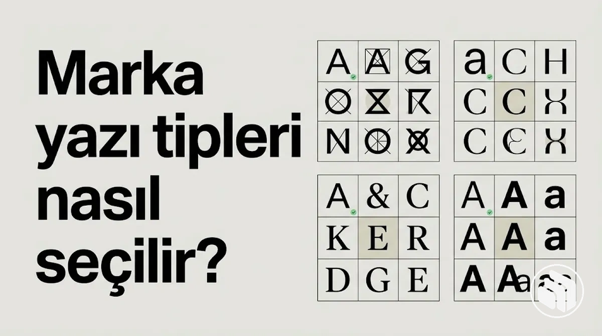 Görsel kimlik için marka yazı tipi seçimi örnekleri